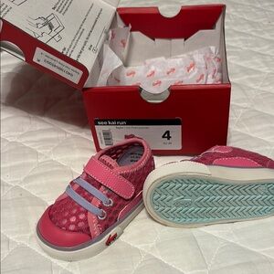 See Kai Run Pink Saylor Mesh Sneaker